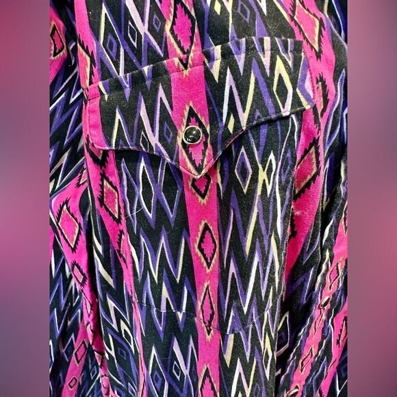 Panhandle Slim Pink and Blue Button Down Shirt - Picture 6 of 15